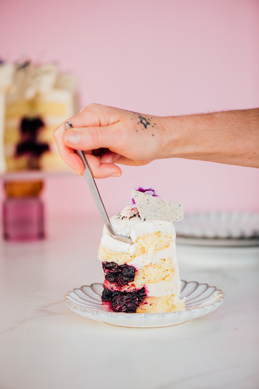 Gâteau camerise, huile d’olive et Earl Grey