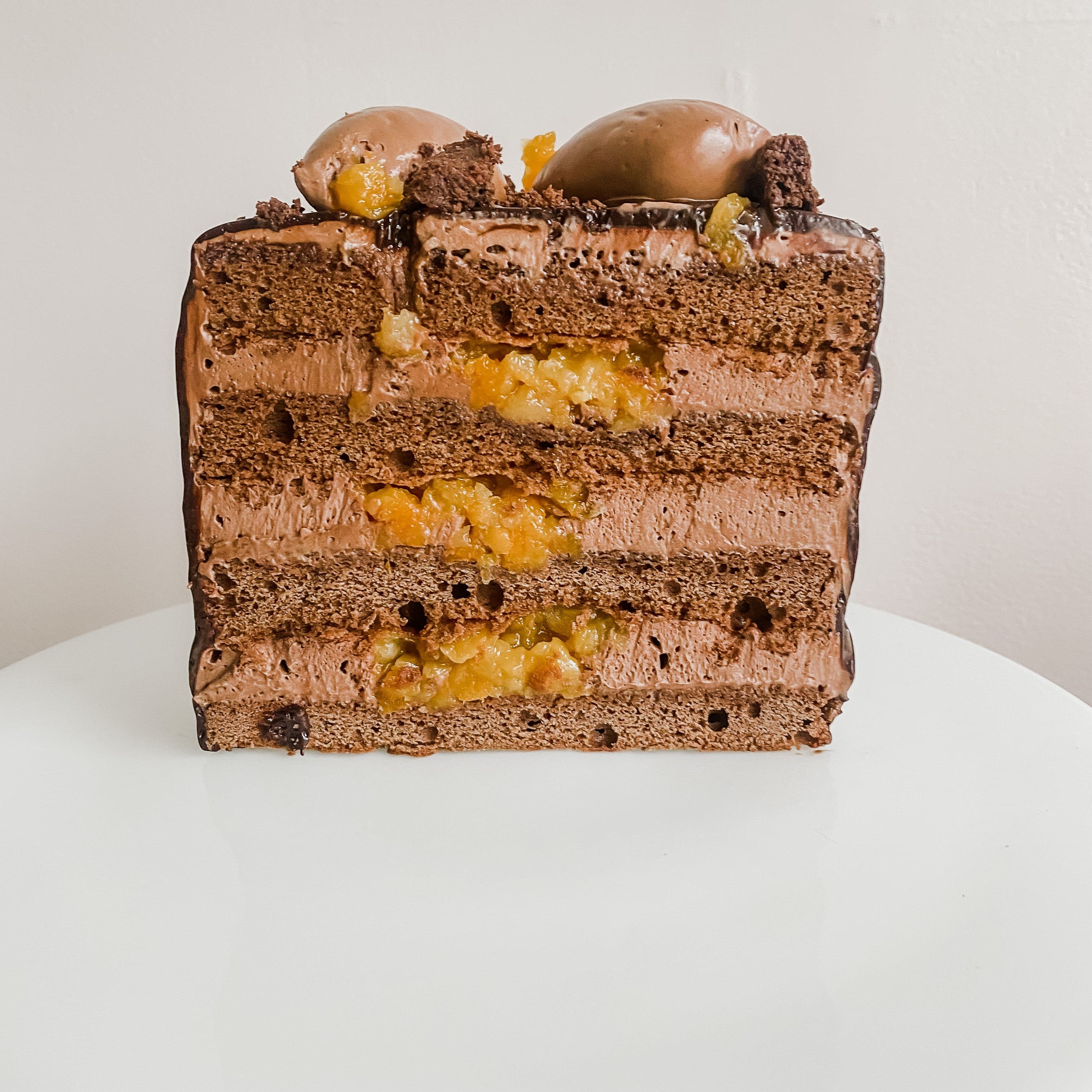 Sacher Torte mounted cake